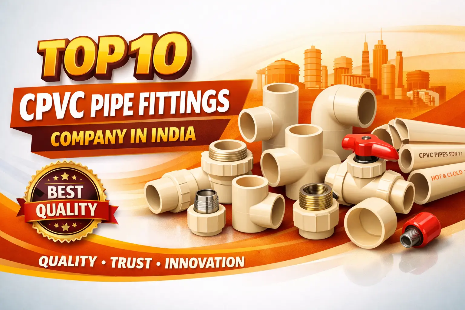 Top 10 CPVC Pipe Fittings Company in India